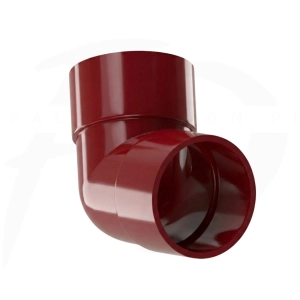 Kolano rury spustowej PVC ⌀ 90 firmy KROP kolor czerwony